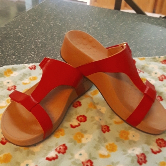 Vionic Shoes - VIONIC red womens sandals
